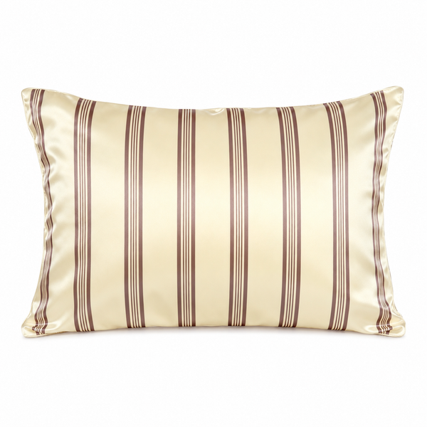 Butter Stripe Silk Pillowcase