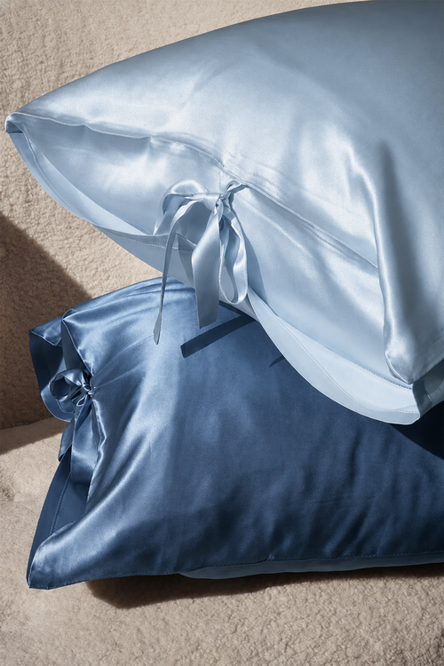 Premium Pillowcase (Marble Blue)